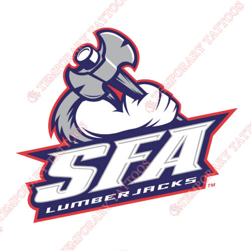 Stephen F Austin Lumberjacks Customize Temporary Tattoos Stickers NO.6388